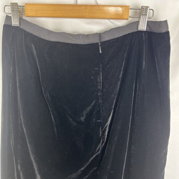 Vintage Dalia Collection Velvet Maxi Skirt w/ High Slit Women's Size 10 - Picture 6 of 9